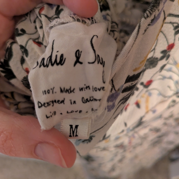 Sadie & Sage Floral Halter Midi Dress | Size M | Boho Sustainable Boutique - Picture 6 of 6